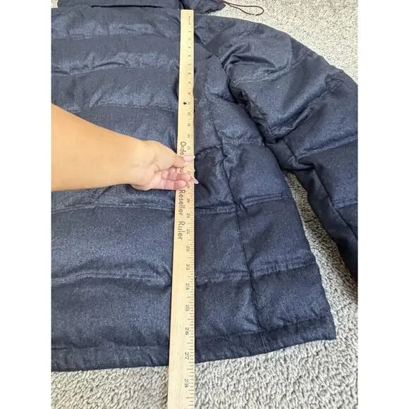 Hawke & Co Jacket Mens L Down Puffer Hooded Insulated Faux Fur Collar Full Zip - Picture 7 of 11